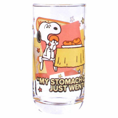 Japan Peanuts Glass Tumbler - Snoopy / Eat