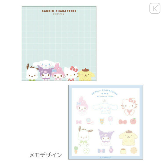 Japan Sanrio Square Memo & Sticker - Characters / Favourite - 2