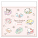 Japan Sanrio Square Memo & Sticker - Characters / Live Your Best
