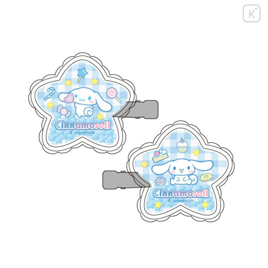 Japan Sanrio Hair Clip 2pcs Set - Cinnamoroll Shake Shake Capsule - 1