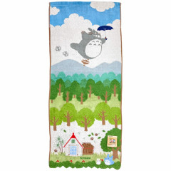 Japan Ghibli Embroidery Face Towel - My Neighbor Totoro / Walk In Sky
