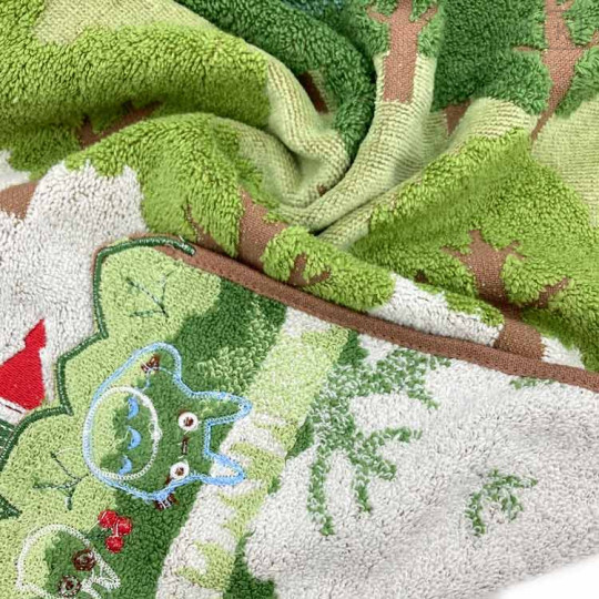 Japan Ghibli Embroidery Face Towel - My Neighbor Totoro / Walk In Sky - 3