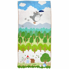 Japan Ghibli Embroidery Bath Towel - My Neighbor Totoro / Walk In Sky