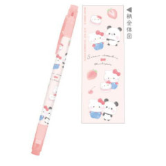 Japan Sanrio × Mochimochi Panda Twin Marker - Hello Kitty / Red