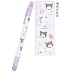 Japan Sanrio × Mochimochi Panda Twin Marker - Kuromi / Purple