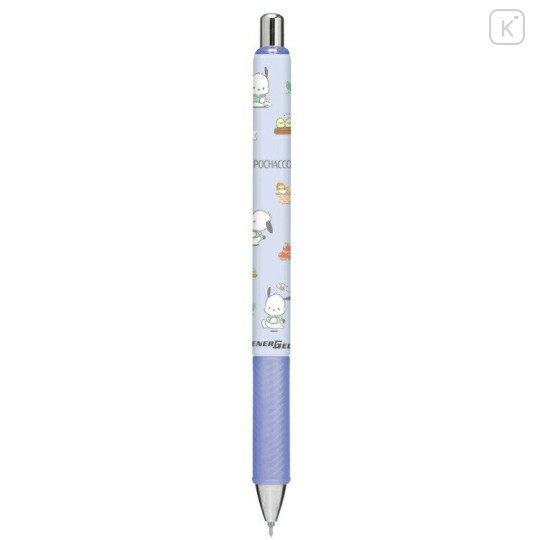 Japan Sanrio EnerGel Gel Pen - Pochacco / Purple - 1