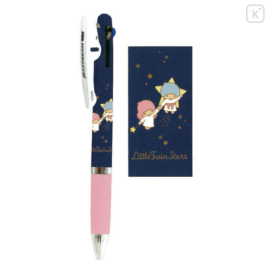 Japan Sanrio Jetstream 3 Color Multi Ball Pen - Little Twin Stars / Star Night - 1
