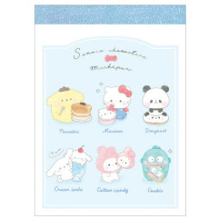 Japan Sanrio × Mochimochi Panda Mini Notepad - Cinnamoroll / Hangyodon / Hello Kitty / My Melody / Pompompurin