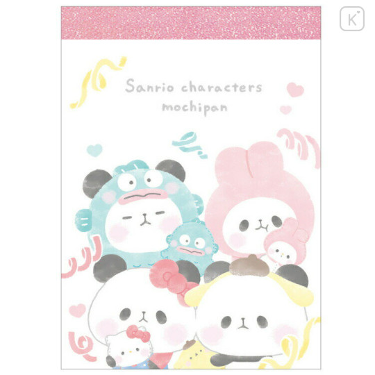 Japan Sanrio × Mochimochi Panda Mini Notepad - Hangyodon / Hello Kitty / My Melody / Pompompurin - 1