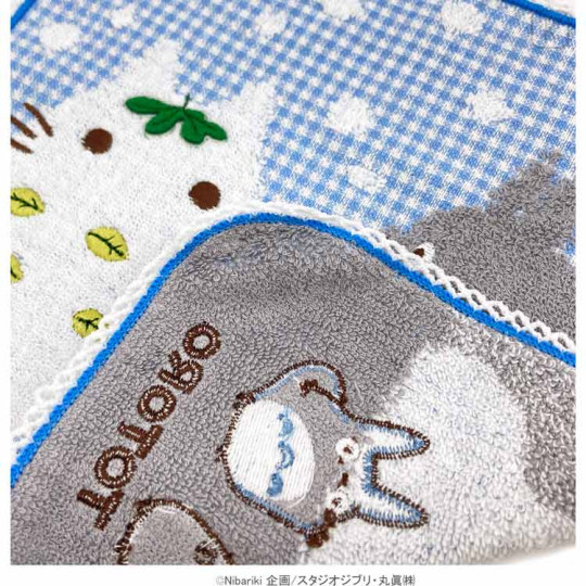 Japan Ghibli Embroidery Mini Towel - My Neighbor Totoro / Snowman - 3