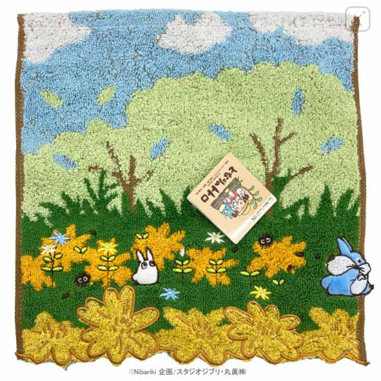 Japan Ghibli Embroidery Mini Towel - My Neighbor Totoro / Forest - 1