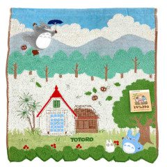 Japan Ghibli Embroidery Wash Towel - My Neighbor Totoro / Walk In Sky