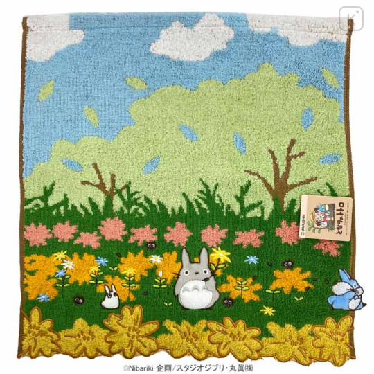 Japan Ghibli Embroidery Wash Towel - My Neighbor Totoro / Forest - 1