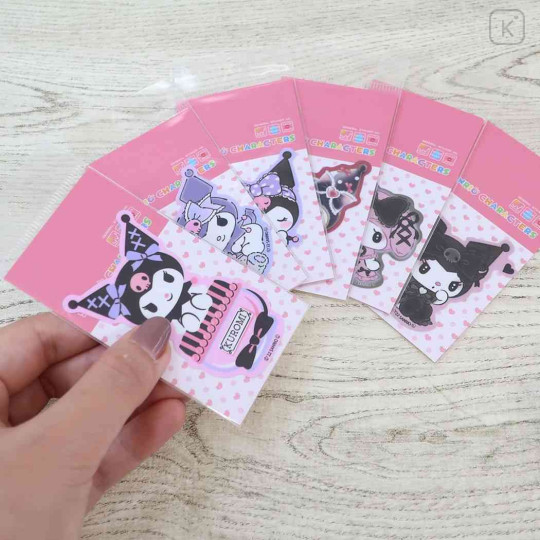 Japan Sanrio Vinyl Sticker - Kuromi / Play Bear - 2