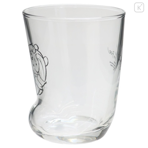 Japan Disney Mini Glass Tumbler - Pooh : Butt - 2