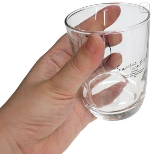 Japan Disney Mini Glass Tumbler - Pooh : Butt - 3