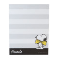 Japan Peanuts Mini Notepad - Snoopy / Yellow & Grey - 2