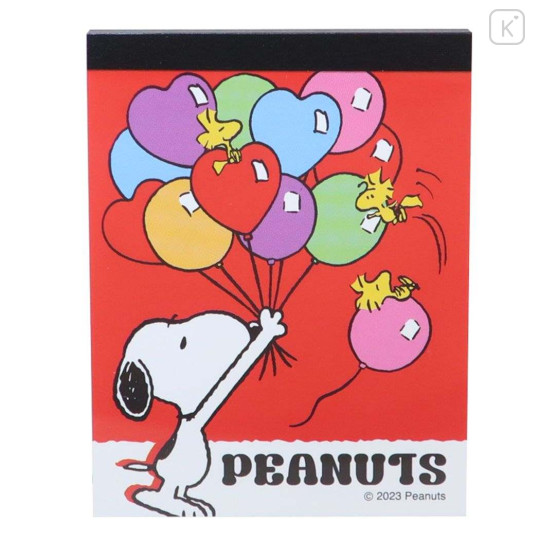 Japan Peanuts Mini Notepad - Snoopy / Love & Happy - 1