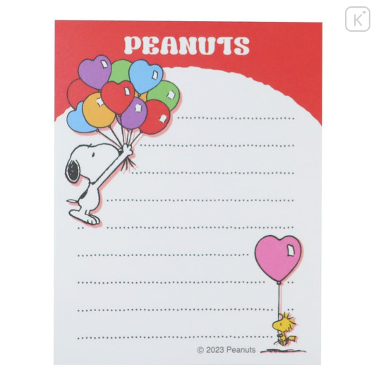 Japan Peanuts Mini Notepad - Snoopy / Love & Happy - 2