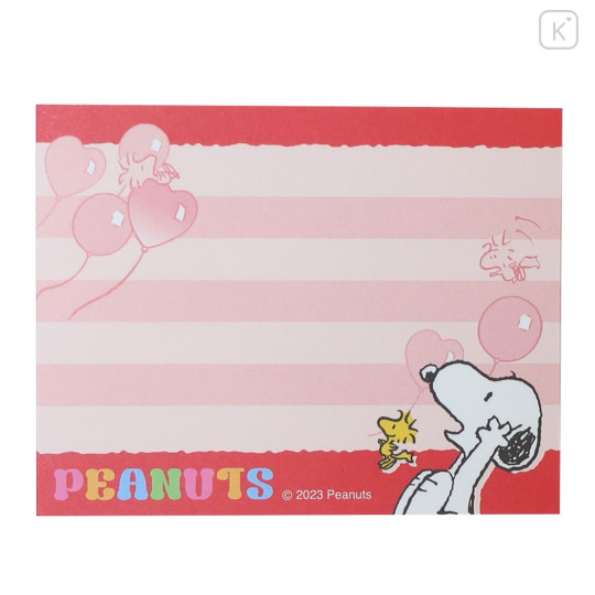 Japan Peanuts Mini Notepad - Snoopy / Love & Happy - 3
