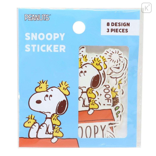 Japan Peanuts Sticker Pack - Snoopy / Woodstock - 1