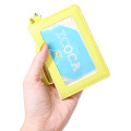 Japan Peanuts Fold Pass Case with Reel - Woodstock / Lemon - 2