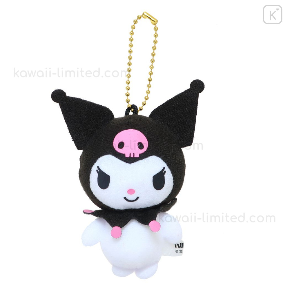 Kuromi Rubber Mascot Charm Ball Chain Key Chain Japan Kawaii Sanrio Japan