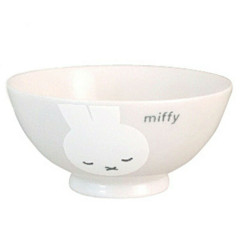 Japan Miffy Porcelain Rice Bowl - White / Sleep