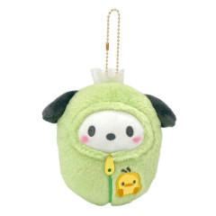 Japan Sanrio Ball Chain Mini Plush - Pochacco / Sleeping Bag