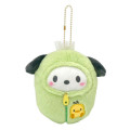 Japan Sanrio Ball Chain Mini Plush - Pochacco / Sleeping Bag - 1