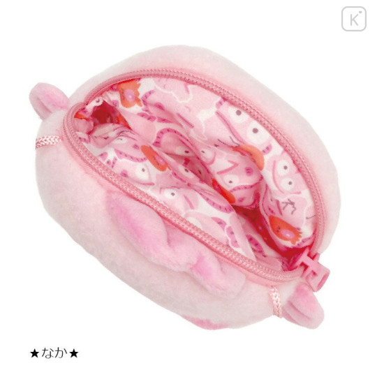 Japan Sanrio Face Pochette - Hangyodon / Pink Birthday - 2