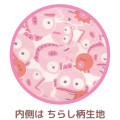 Japan Sanrio Face Pochette - Hangyodon / Pink Birthday - 3