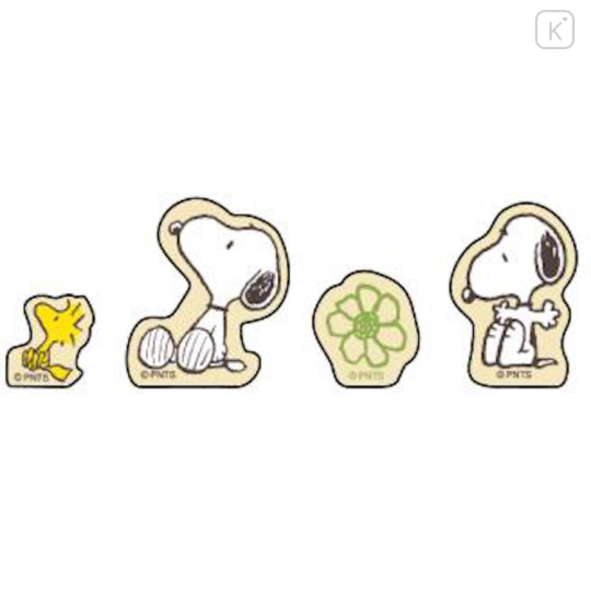 Japan Peanuts Sticker Pack - Snoopy / Love Nature Yellow - 3
