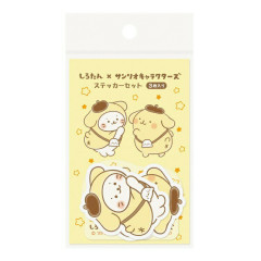 Japan Sanrio × Sirotan Sticker Set - Pompompurin / White Seal