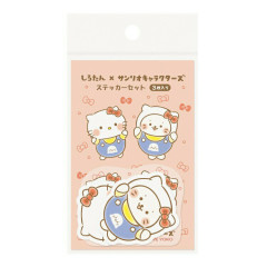 Japan Sanrio × Sirotan Sticker Set - Hello Kitty / White Seal