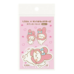 Japan Sanrio × Sirotan Sticker Set - My Melody / White Seal