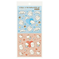 Japan Sanrio × Sirotan Sticker - Hello Kitty & Cinnamoroll / White Seal