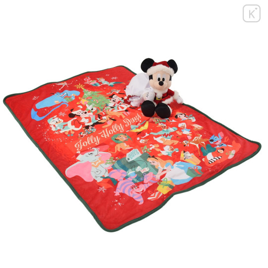 Japan Disney Store Blanket & Santa Mickey Plush - Characters : Christmas - 3