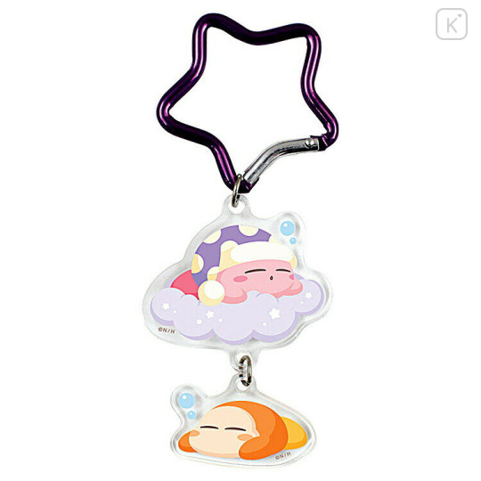Japan Kirby's Dream Land Acrylic Keychain & Carabiner - Sleep - 1