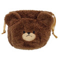 Japan The Bears School Fluffy Drawstring Bag - Face - 2