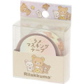 Japan San-X Glitter Washi Masking Tape - Rilakkuma / Dot - 1