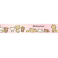 Japan San-X Glitter Washi Masking Tape - Rilakkuma : New Basic Rilakkuma Glitter Pink - 3