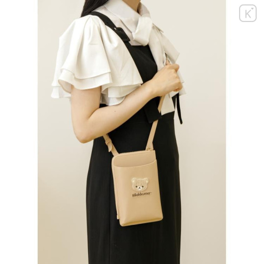 Japan San-X Smartphone Shoulder Bag - Rilakkuma / Sewing - 5