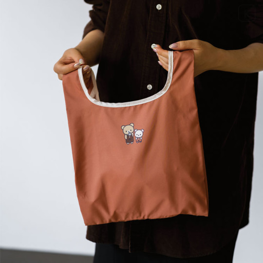 Japan San-X Eco Shopping Bag - Rilakkuma : Basic Rilakkuma Home Cafe - 3