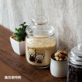 Japan San-X Glass Canister - Rilakkuma / Basic Rilakkuma Home Cafe - 3