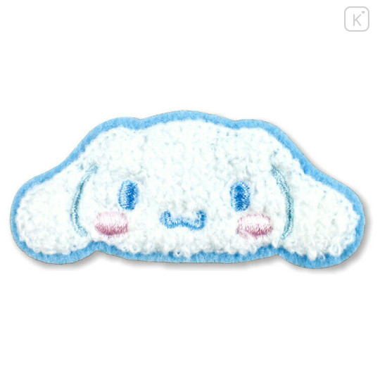 Japan Sanrio Fluffy Embroidery Sticker For Cloth Surface - Cinnamoroll - 1