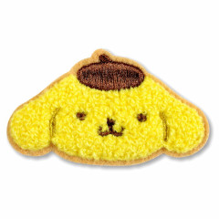 Japan Sanrio Fluffy Embroidery Sticker For Cloth Surface - Pompompurin