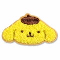 Japan Sanrio Fluffy Embroidery Sticker For Cloth Surface - Pompompurin - 1