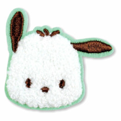 Japan Sanrio Fluffy Embroidery Sticker For Cloth Surface - Pochacco