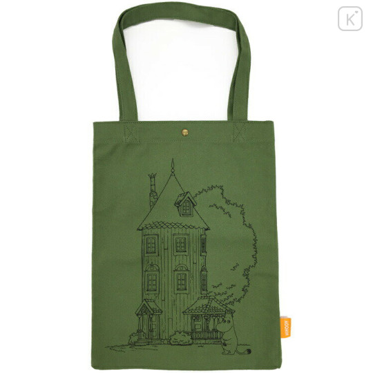 Japan Moomin Tote Bag - Home / Green - 1